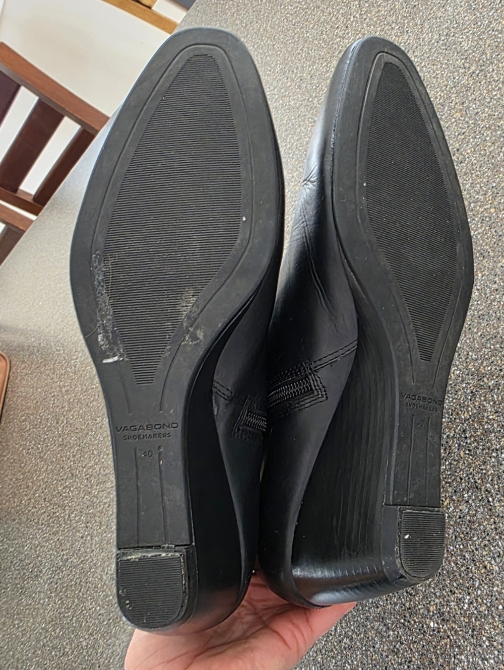 Vagabond Leather Aino Sleek Wedge Chelsea Boot Black UK 40 - Picture 5 of 6